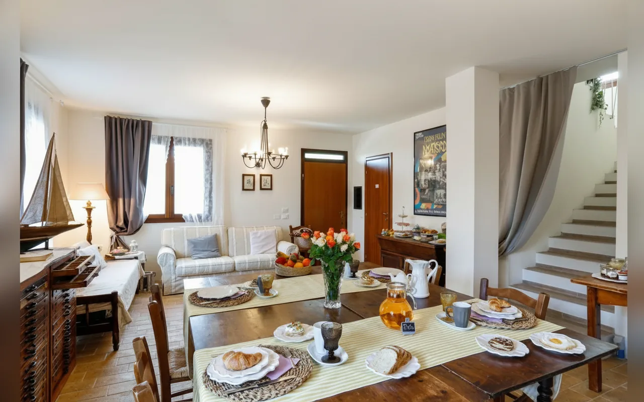 Camera con bagno privato — B&B La Lavanda, angolo Ca' Bacchino (foto 42)
